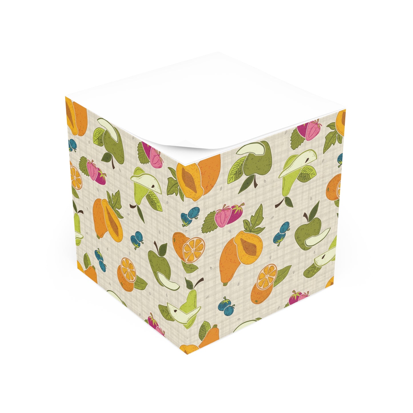 Fruit Bowl Note Cube